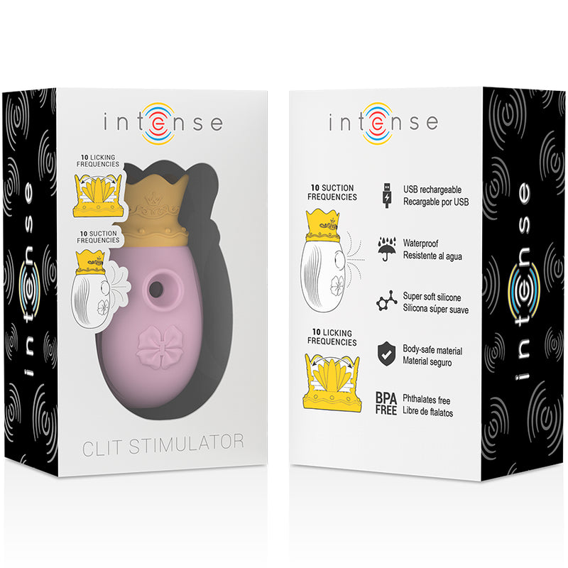 INTENSE ESTIMULADOR DE CLIToRIS 10 MODOS DE ONDA ESTIMULANTE E LAMBIQUE ROSA