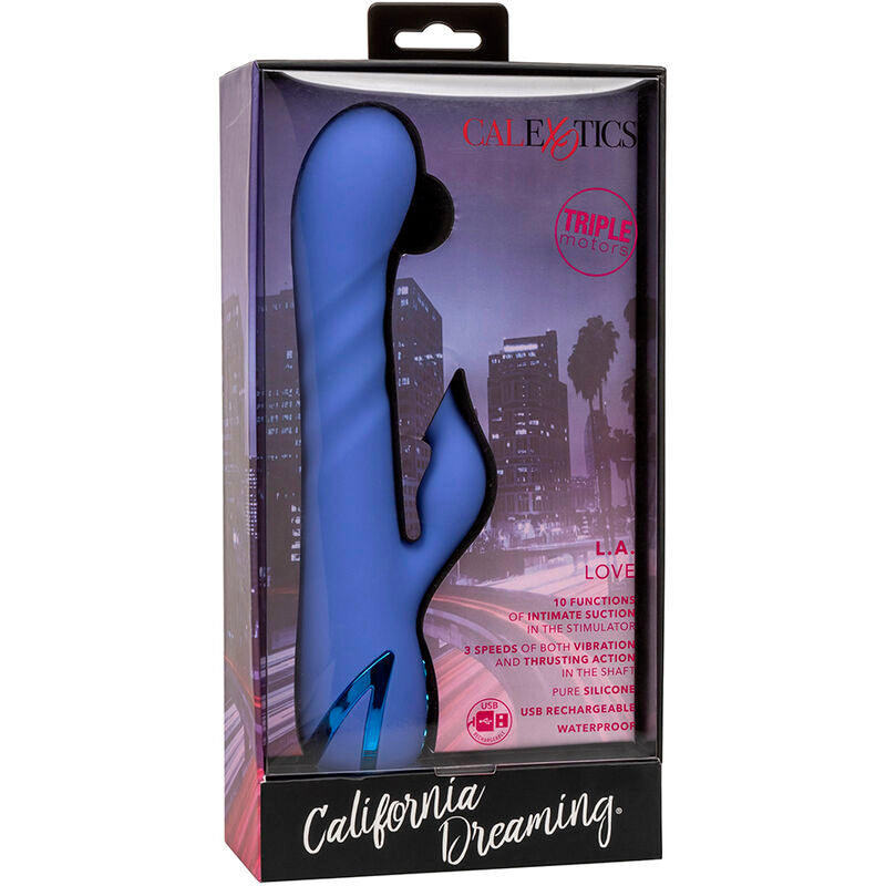 CALEXOTICS VIBRADOR LA LOVE E ONDAS ESTIMULANTES AZUL DA CALIFORNIA DREAMING