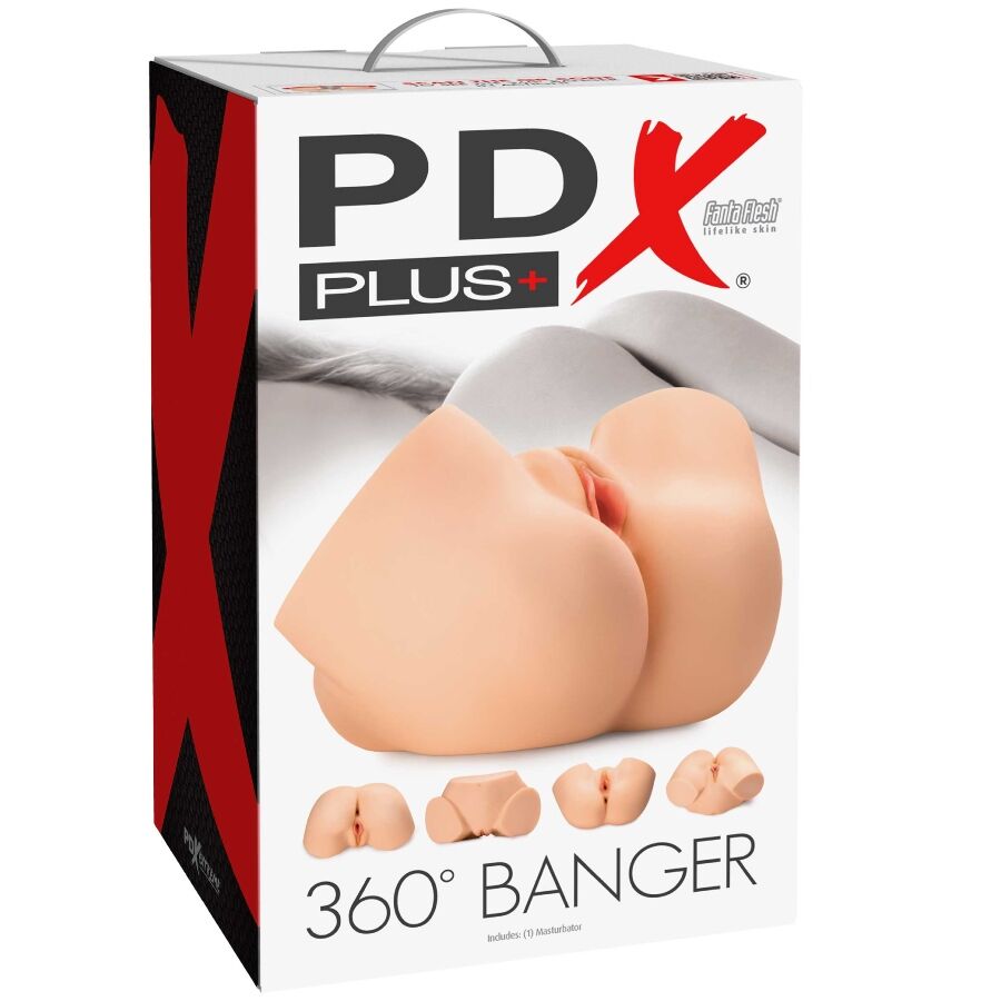 PDX PLUS 360 BANGER MASTURBADOR ANAL E VAGINA REALISTA