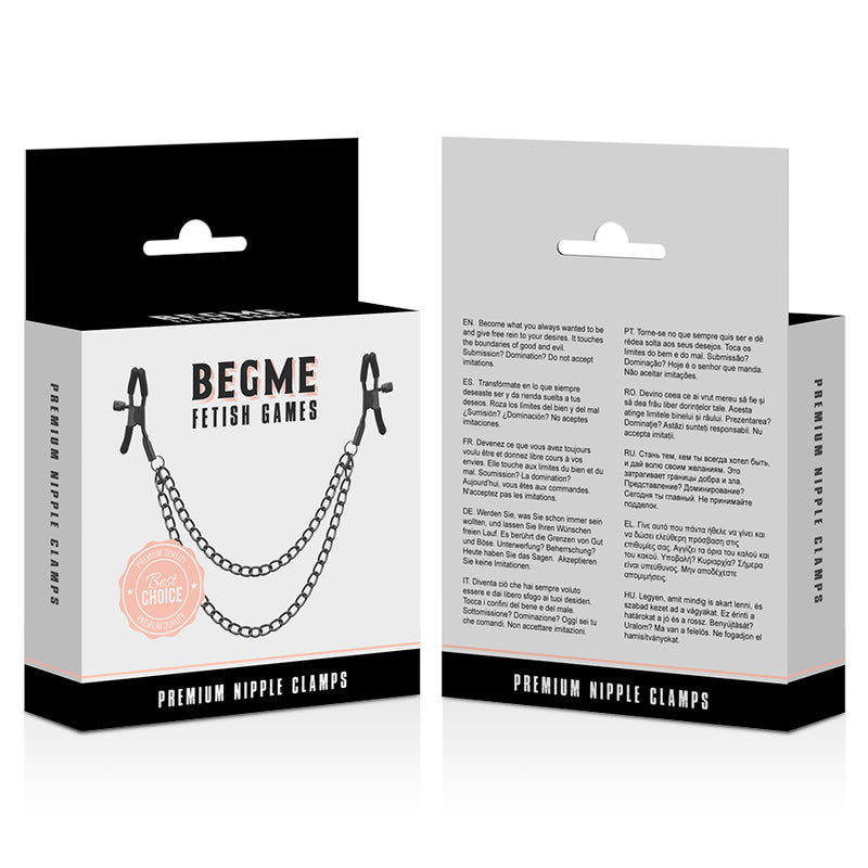 BEGME RED EDITION NIPPLE CLIPPS COM CHAIN