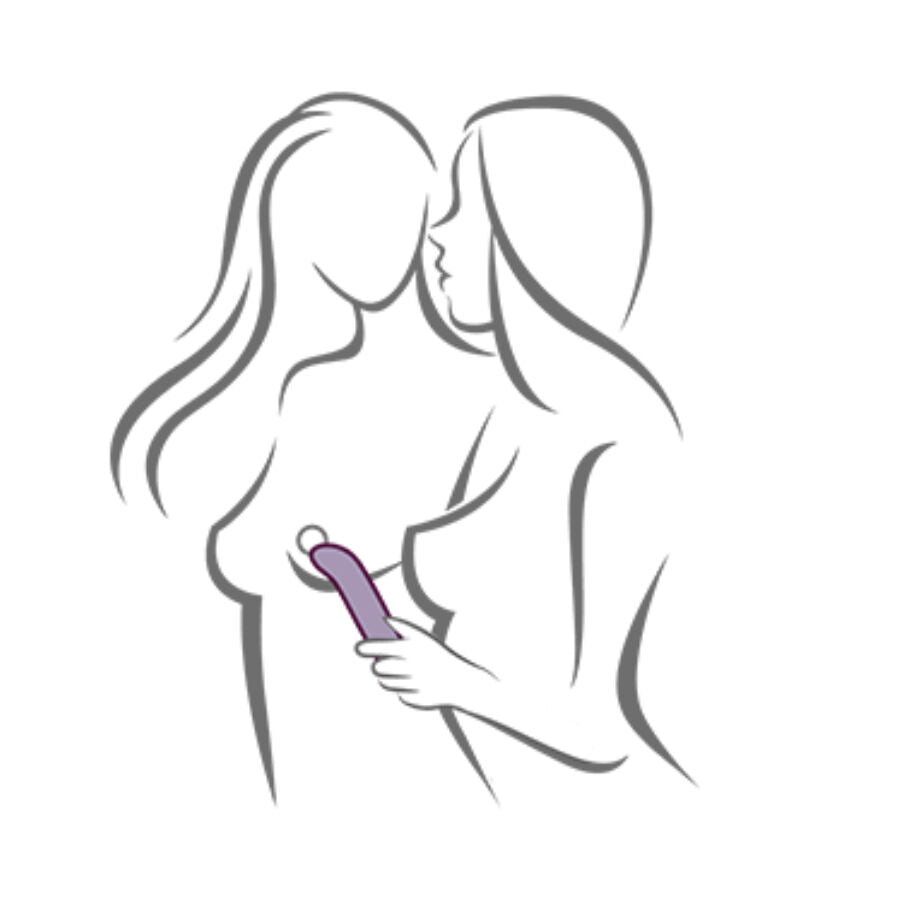 ROCKS OFF CHAIAMO G VIBRADOR PONTO G ROXO