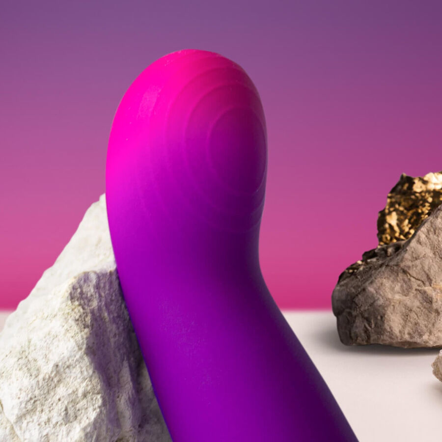 ROCKS OFF GLOW GIRL VIBE VIBRADOR DISCRETO ROXO PARA PONTO G