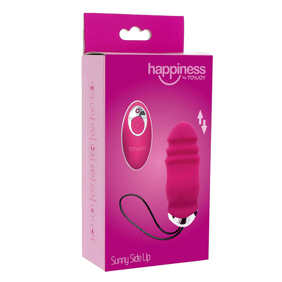 TOYJOY FELICIDADE SUNN SIDE PARA CIMA E PARA BAIXO VIBRADOR FuCSIA CONTROLE REMOTO