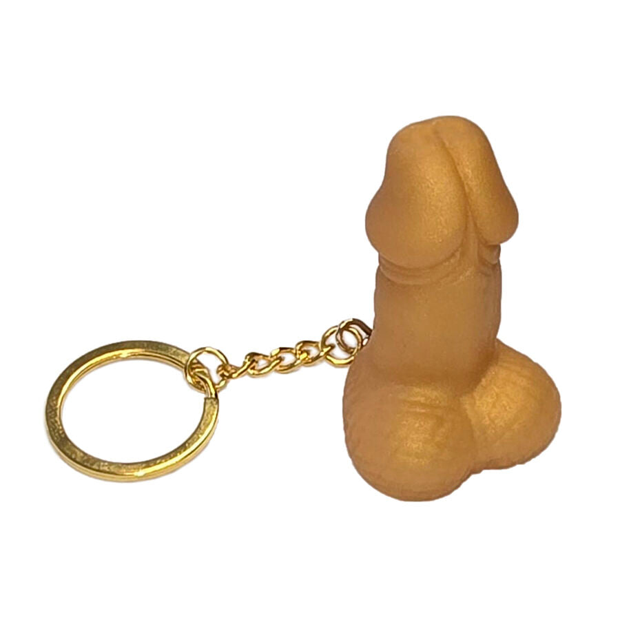 DIABLO PICANTE CHAVEIRO APITO EM FORMATO DE PeNIS COR DOURADA