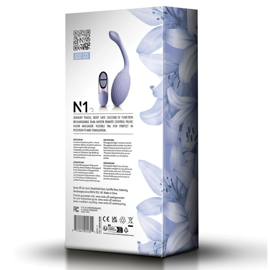 NIYA N1 MASSAGEADOR PeLVICO KEGEL COM CONTROLE REMOTO