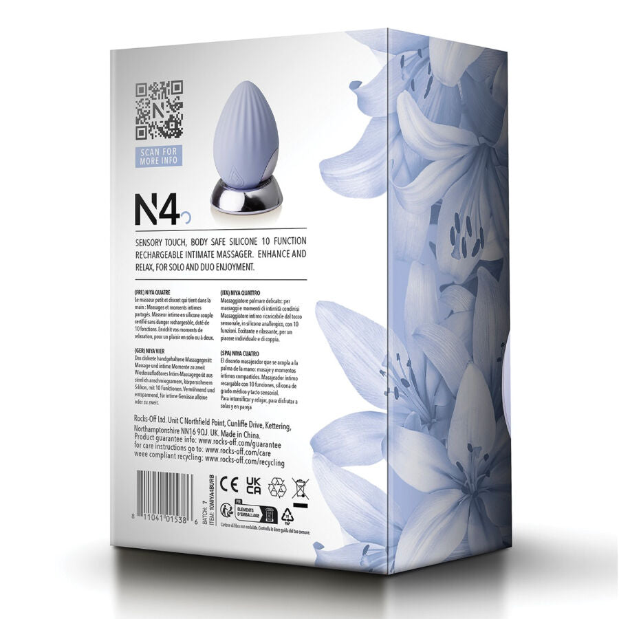 NIYA MASSAGER iNTIMO DE ESTIMULAyaO EXTERNA N4