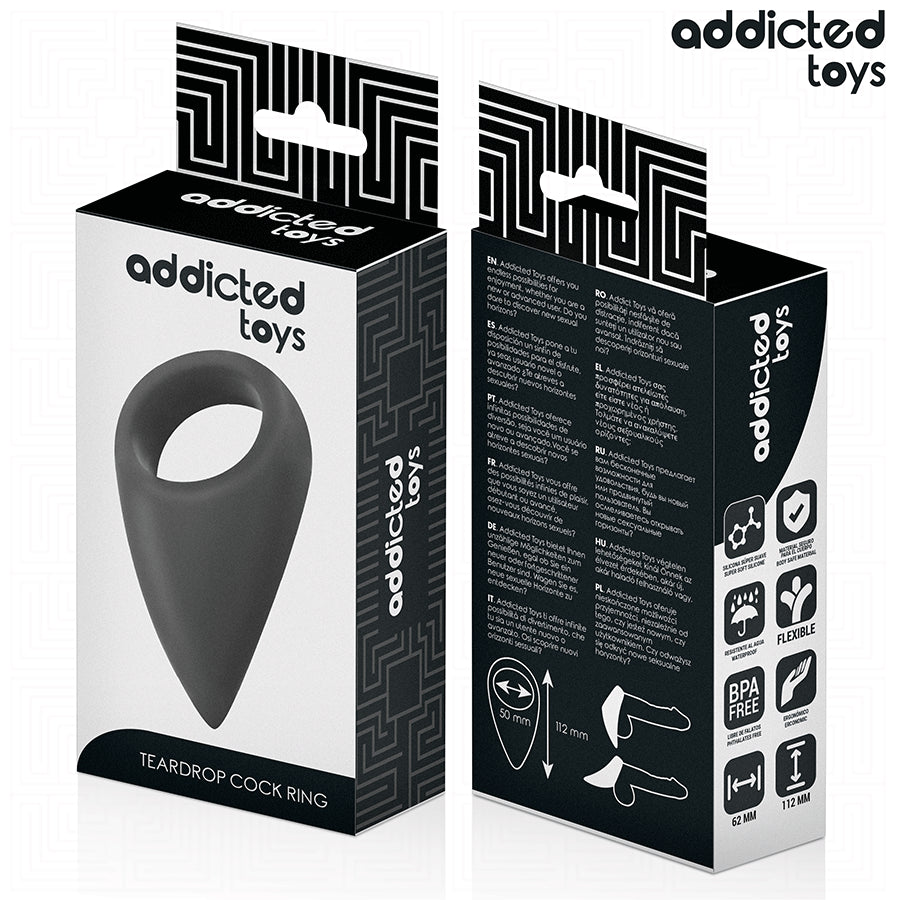 ADDICTED TOYS ANEL DE PeNIS EM FORMA DE LaGRIMAS