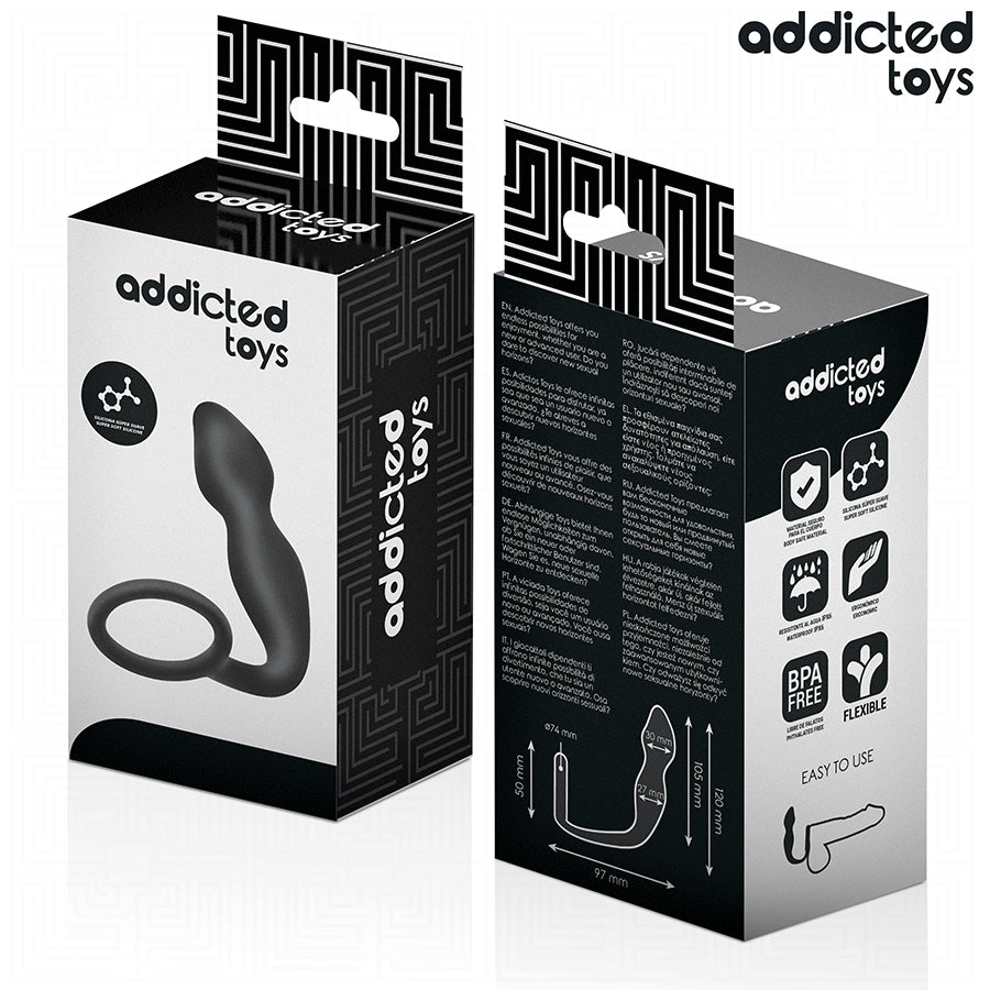 ADDICTED TOYS PLUG ANAL COM ANEL MODELO 2