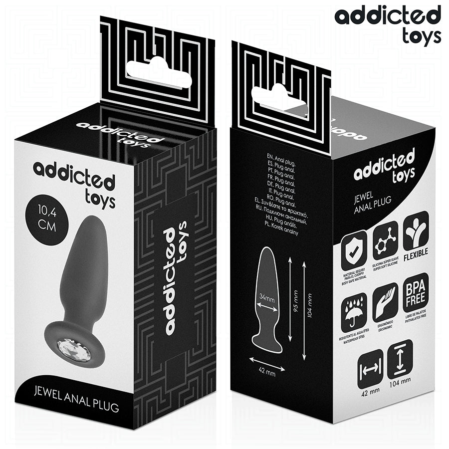 ADDICTED TOYS PLUG ANAL COM JOIA TAMANHO M 104 CM