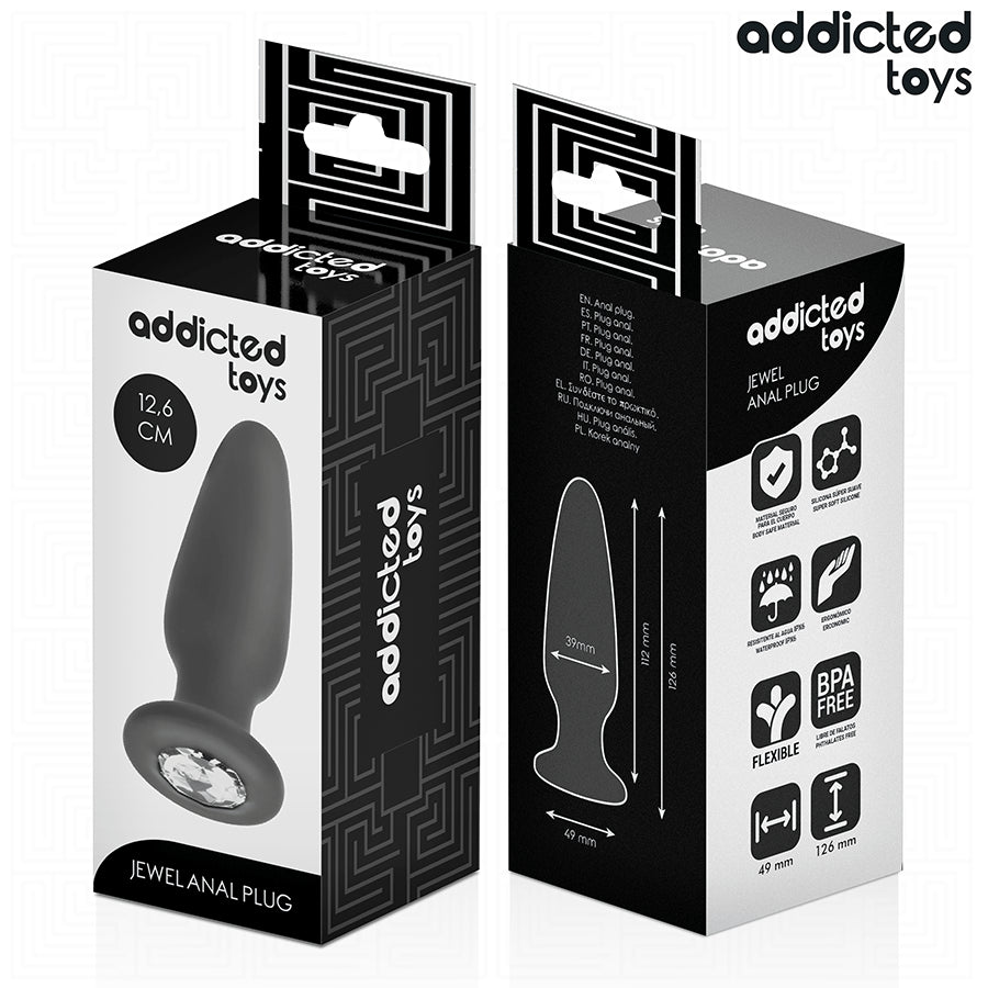 ADDICTED TOYS PLUG ANAL COM JOIA TAMANHO L 126 CM