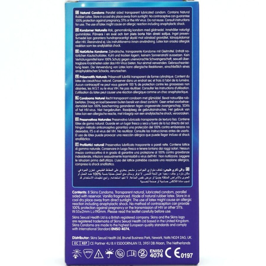 SKINS PRESERVATIVOS NATURAIS PREMIUM PACOTE 8