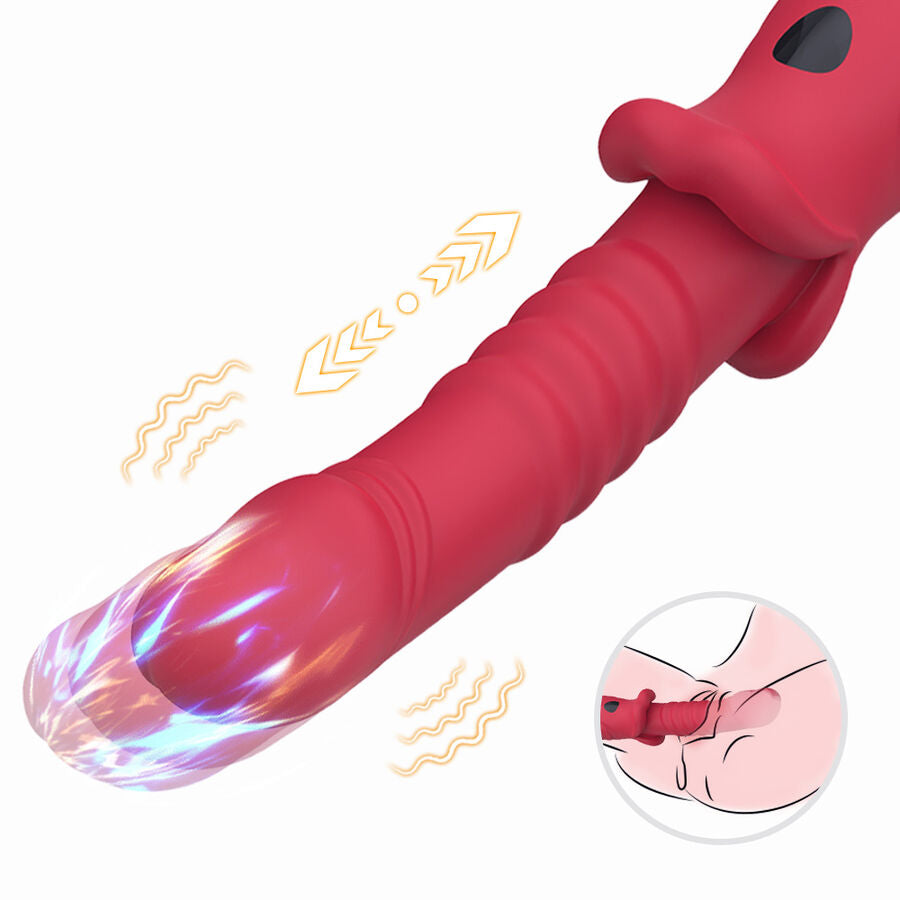 ARMONY POINT A ESTIMULANTE VIBRADOR DILDO VERMELHO