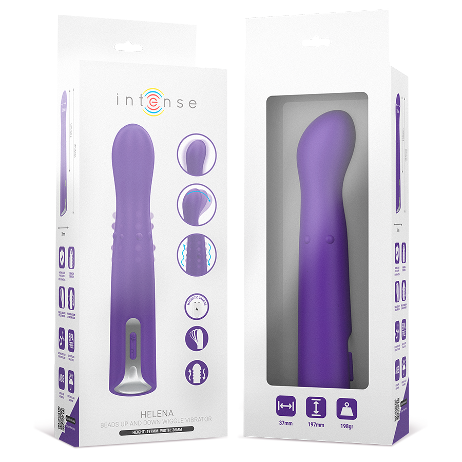 INTENSE HELENA BEADS VIBRADOR WIGGLE UP DOWN 135 CM