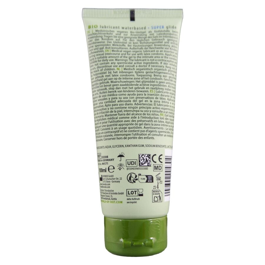 HOT BIOLUBRIFICANTE a BASE DE aGUA SUPERGLIDE 100 ML