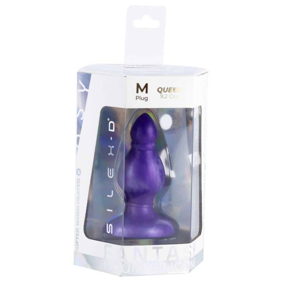 SILEXD QUEEN ANAL PLUG FANTASY LIQUID SILICONE THEMORREATIVE PURPLE 92 CM