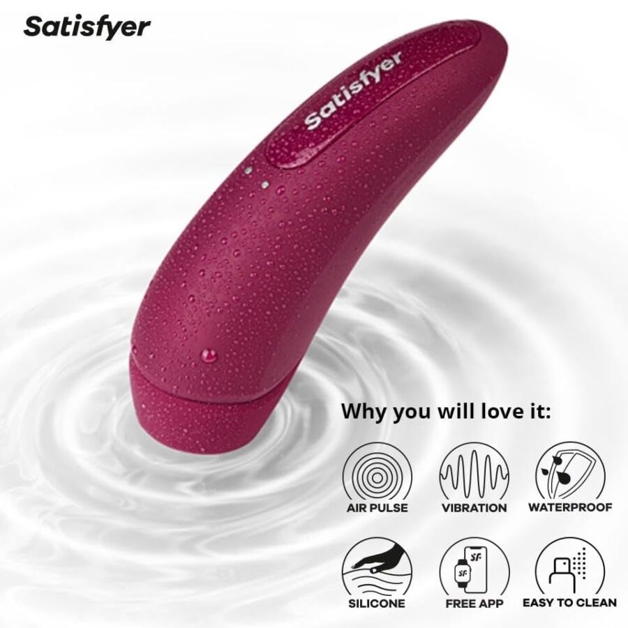 SATISFYER CURVY 1 VERMELHO ROSA