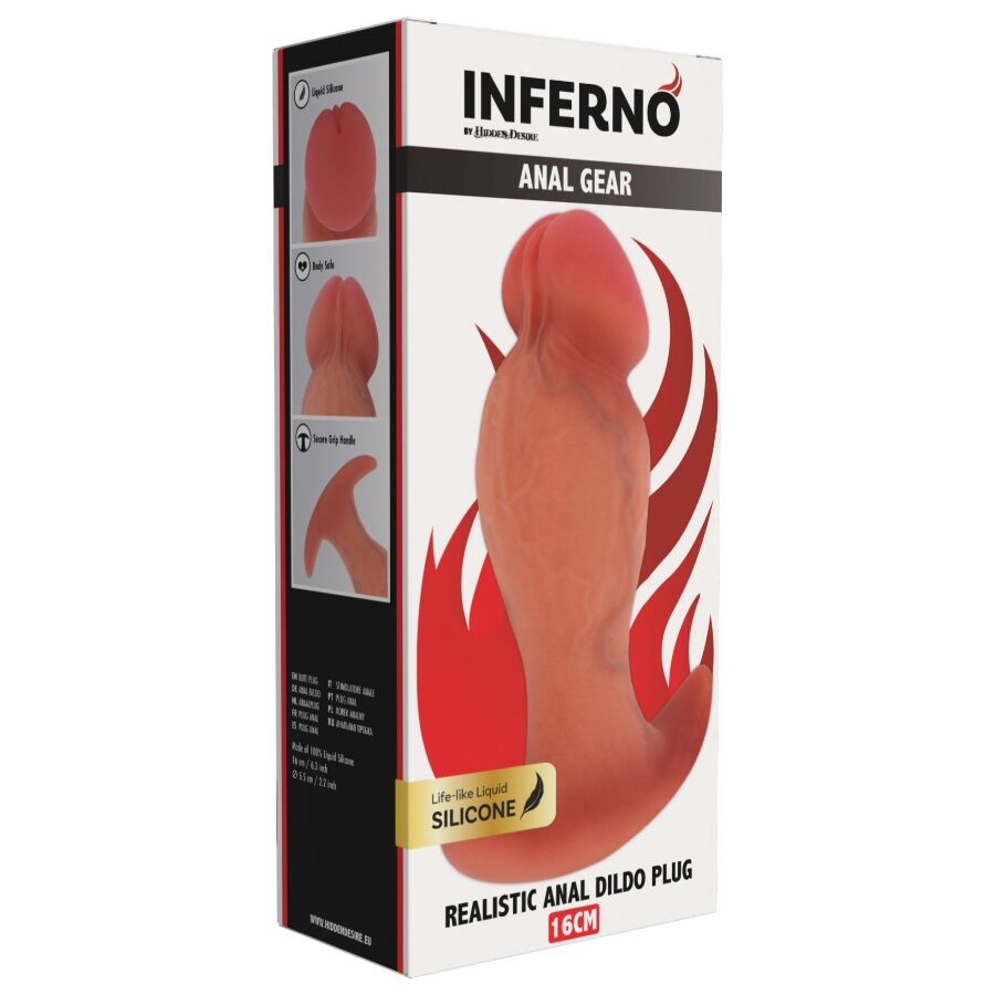HIDDEN DESIRE INFERNO PLUG ANAL REALISTA 16 CM