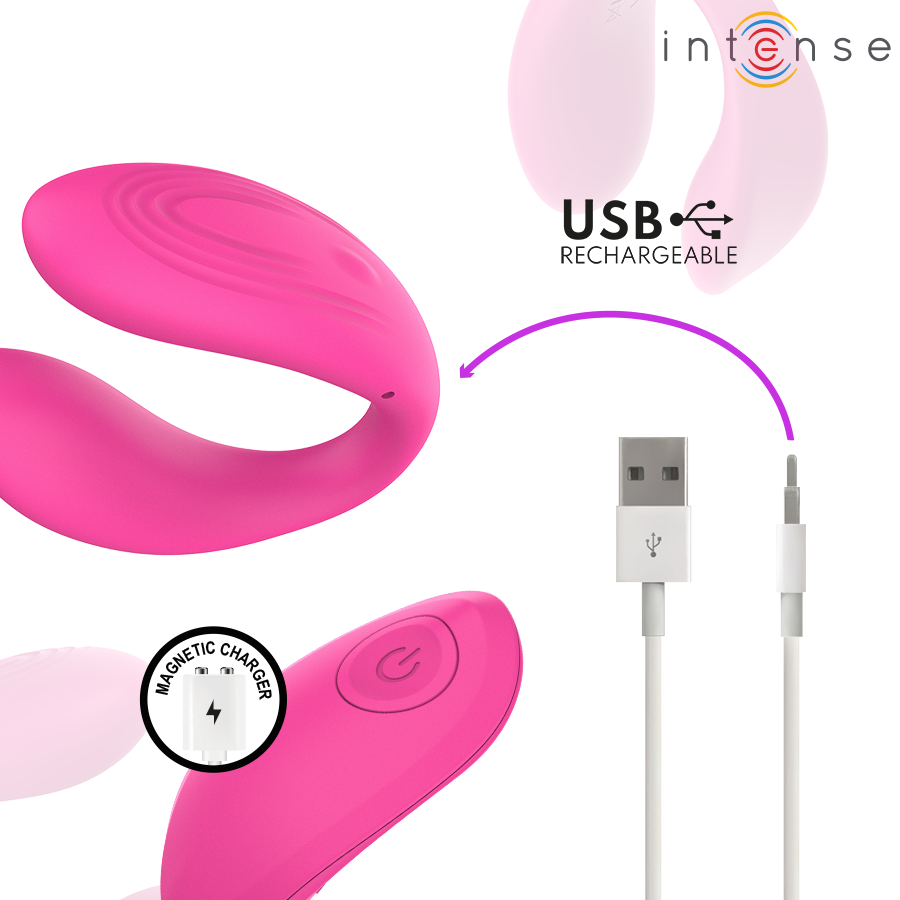 INTENSE NORA ESTIMULADOR DE CLIPE VIBRAToRIO ROSA
