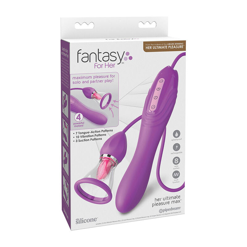 FANTASY FOR HER MANGUEIRA DE SUCyaO MAX PLEASURE COM LiNGUA ESTIMULANTE ROXA