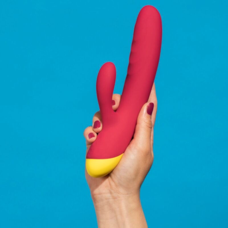 ROMP JAZZ VIBRADOR COELHO RECARREGaVEL VERMELHO