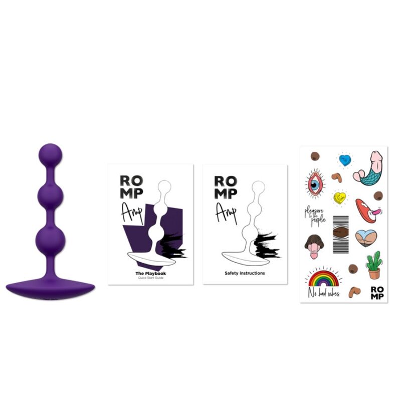 ROMP AMP CONTAS ANAL DE SILICONE FLEXiVEIS ROXAS 125 CM ROXAS