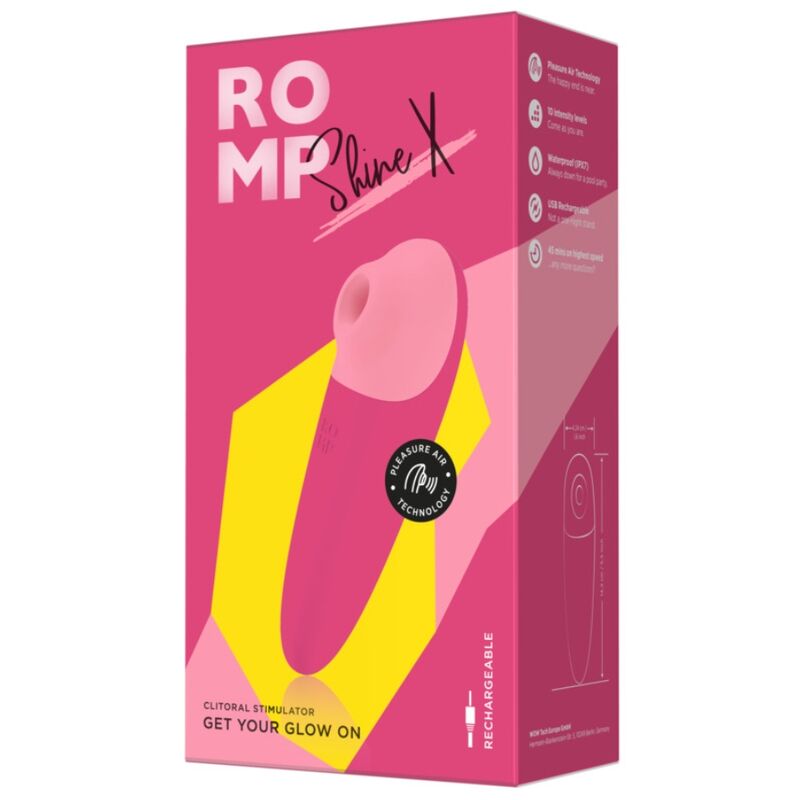 ROMP SHINE X SUCyaO CLITORIAL 10 NiVEIS ROSA