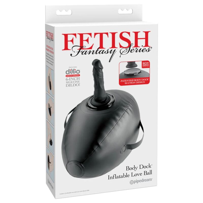 FETISH FANTASY SERIES BODY DOCK BOLA DE AMOR INFLaVEL COM DILDO PRETA 419 CM