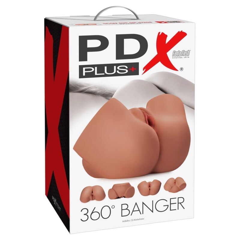 PDX PLUS MASTURBADOR REALISTA 360 COM MOVIMENTO DE BUNDA E VAGINA