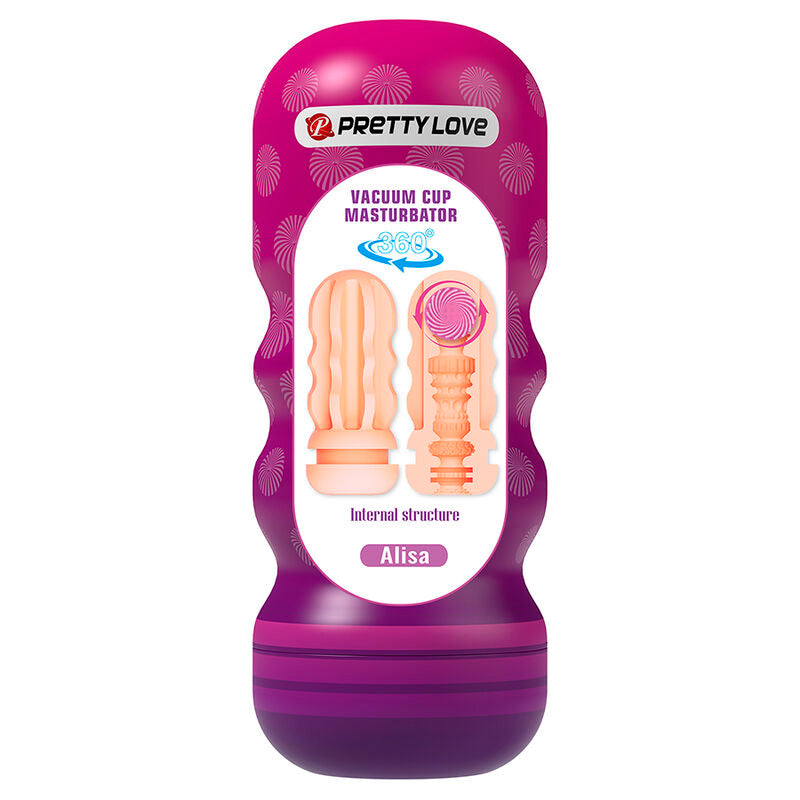 PRETTY LOVE MASTURBADOR VAGINAL COM VENTOSA E TEXTURAS INTERNAS
