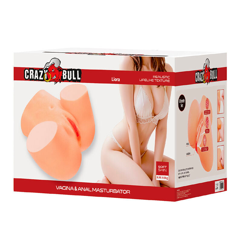 CRAZY BULL LIORA XXL MASTURBADOR VIBRAToRIO DUPLO VAGINAL E ANAL