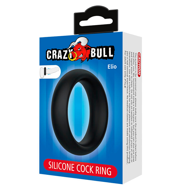 CRAZY BULL ELIO ANEL PENIANO DE SILICONE PRETO