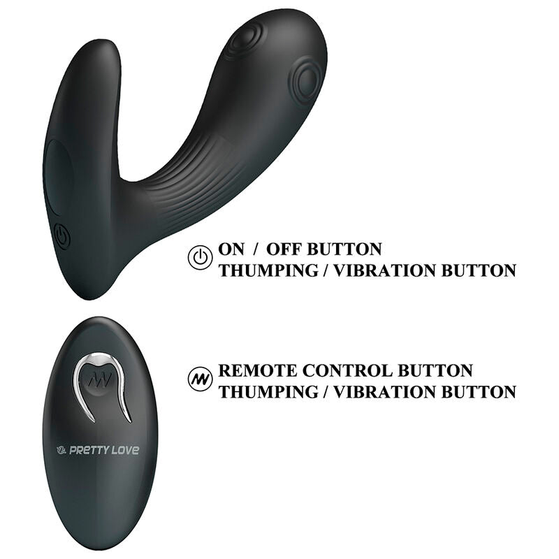 PRETTY LOVE VIBRADOR DE PRoSTATA MIRABELLE COM CONTROLE REMOTO