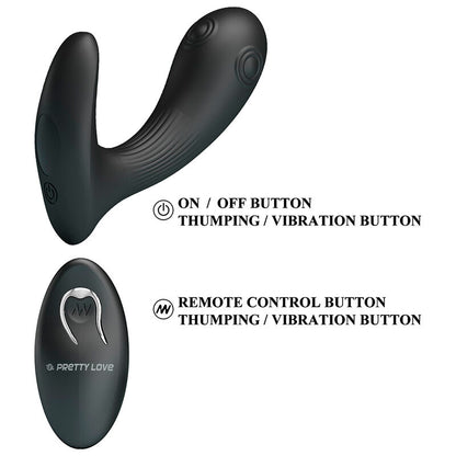 PRETTY LOVE VIBRADOR DE PRoSTATA MIRABELLE COM CONTROLE REMOTO