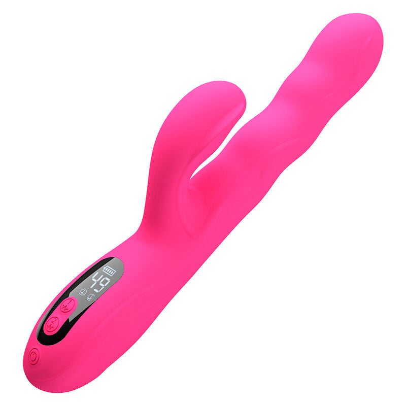 PRETTY LOVE VIBRADOR COELHO MULTIFUNCIONAL DE INVERNO COM DISPLAY DE LED ROSA