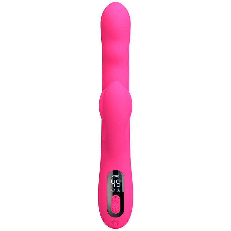 PRETTY LOVE VIBRADOR COELHO MULTIFUNCIONAL DE INVERNO COM DISPLAY DE LED ROSA