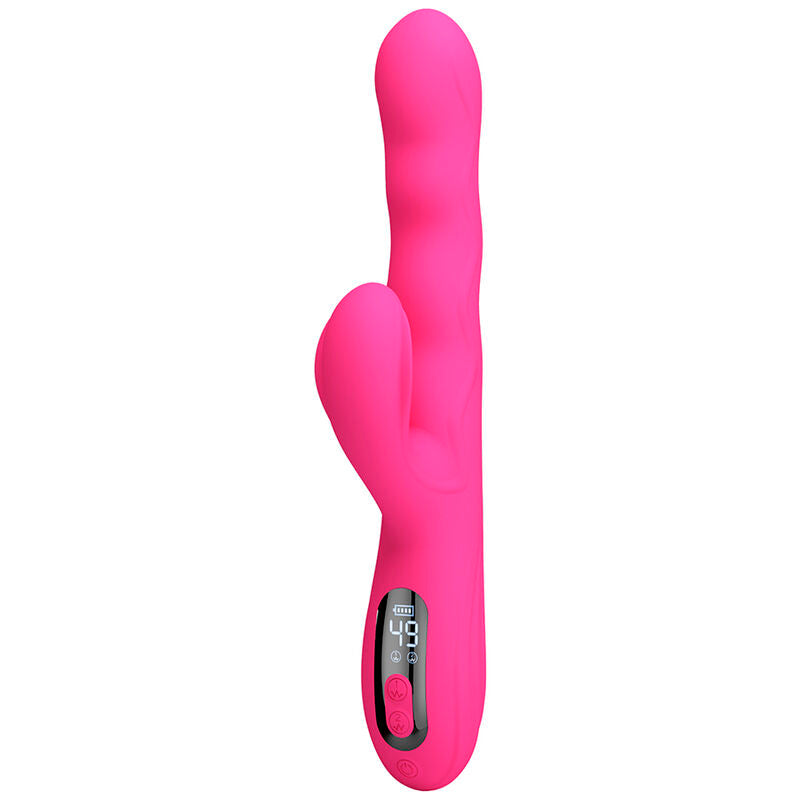 PRETTY LOVE VIBRADOR COELHO MULTIFUNCIONAL DE INVERNO COM DISPLAY DE LED ROSA