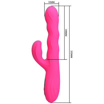 PRETTY LOVE VIBRADOR COELHO MULTIFUNCIONAL DE INVERNO COM DISPLAY DE LED ROSA