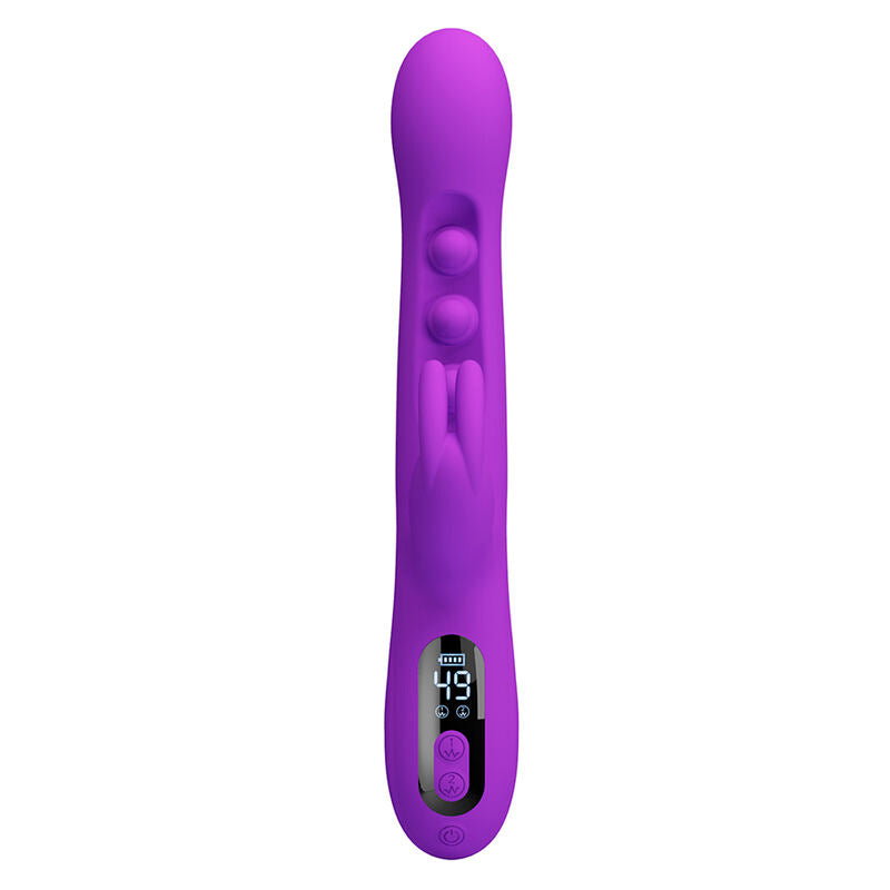 PRETTY LOVE VIBRADOR SABIEN RABBIT COM ESTIMULAyaO POR TOQUE E LED ROXO