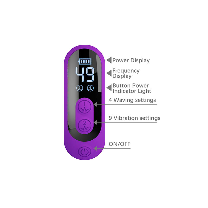 PRETTY LOVE VIBRADOR SABIEN RABBIT COM ESTIMULAyaO POR TOQUE E LED ROXO