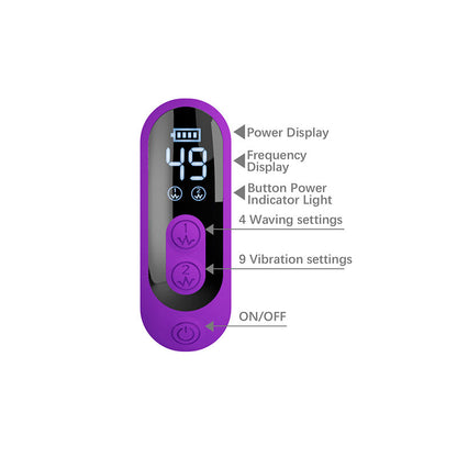PRETTY LOVE VIBRADOR SABIEN RABBIT COM ESTIMULAyaO POR TOQUE E LED ROXO