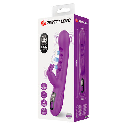PRETTY LOVE VIBRADOR SABIEN RABBIT COM ESTIMULAyaO POR TOQUE E LED ROXO