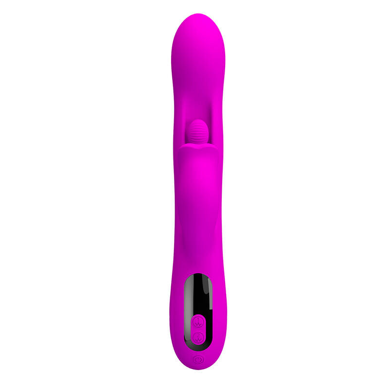 PRETTY LOVE VIBRADOR OSCILATIVO YALANDA RABBIT COM DISPLAY DE LED ROXO