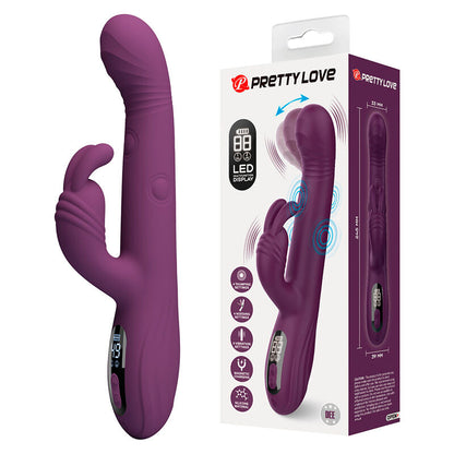 PRETTY LOVE DEE VIBRADOR MULTIFUNCIONAL COELHO OSCILAyaO E PERCUSSaO ROXO