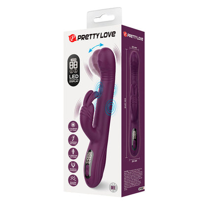 PRETTY LOVE DEE VIBRADOR MULTIFUNCIONAL COELHO OSCILAyaO E PERCUSSaO ROXO
