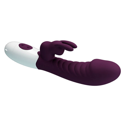 PRETTY LOVE VIBRADOR COELHO NAUGHTY BUNNY COM 30 FUNyoES ROXO