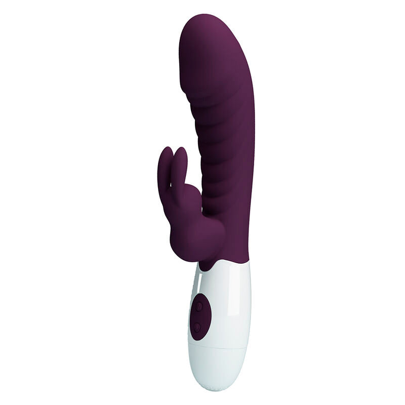 PRETTY LOVE VIBRADOR COELHO NAUGHTY BUNNY COM 30 FUNyoES ROXO