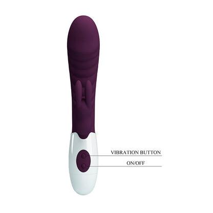 PRETTY LOVE VIBRADOR COELHO NAUGHTY BUNNY COM 30 FUNyoES ROXO