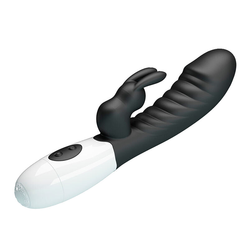 PRETTY LOVE VIBRADOR COELHO NAUGHTY BUNNY COM 30 FUNyoES PRETO