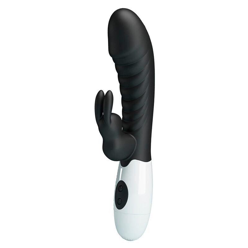PRETTY LOVE VIBRADOR COELHO NAUGHTY BUNNY COM 30 FUNyoES PRETO