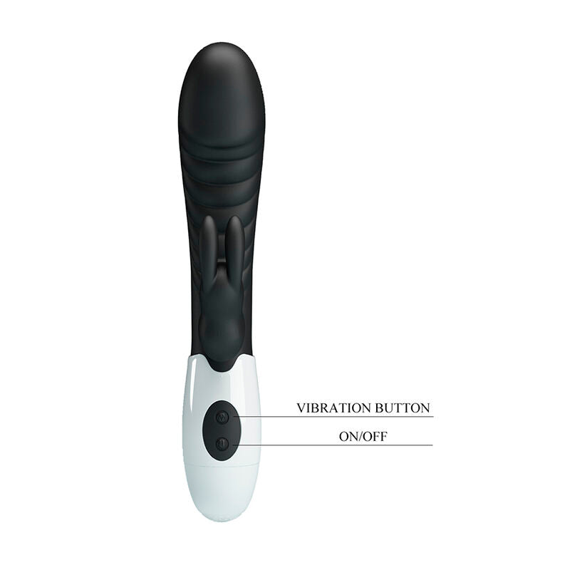 PRETTY LOVE VIBRADOR COELHO NAUGHTY BUNNY COM 30 FUNyoES PRETO